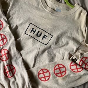 Huf Cut-Cropped Long Sleeve Shirt